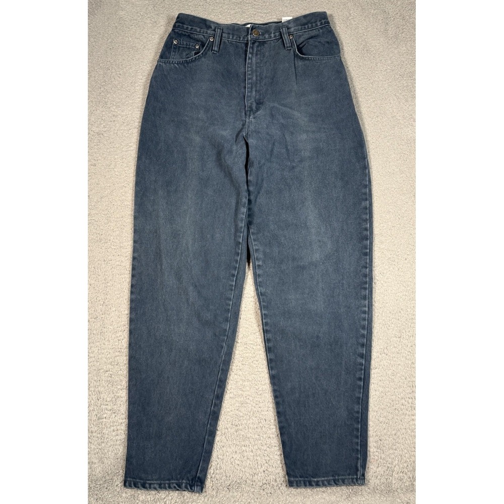 Vintage Anchor Blue Mom Jeans Womens 29x31 Blue‎ High Waist Tapered Leg Cotton